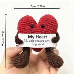 Emotional support crocheted Heart